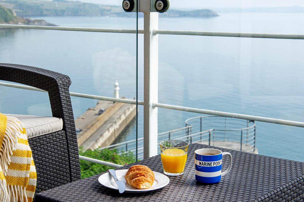 Marine Point, Mevagissey - Sensational Cliff Top Views Of Harbour And Bay מראה חיצוני תמונה